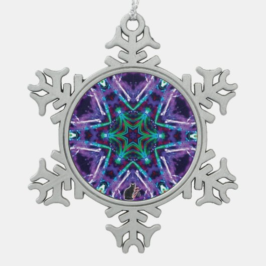 Weaver Kaleidoskop Snowflake Ornament (Vorderseite)