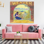 Weaver Orange LabelPiru, CA Leinwanddruck (Insitu (Wohnzimmer))