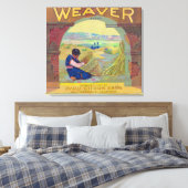 Weaver Orange LabelPiru, CA Leinwanddruck (Insitu (Schlafzimmer))