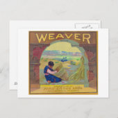 Weaver Orange LabelPiru, CA Postkarte (Vorne/Hinten)