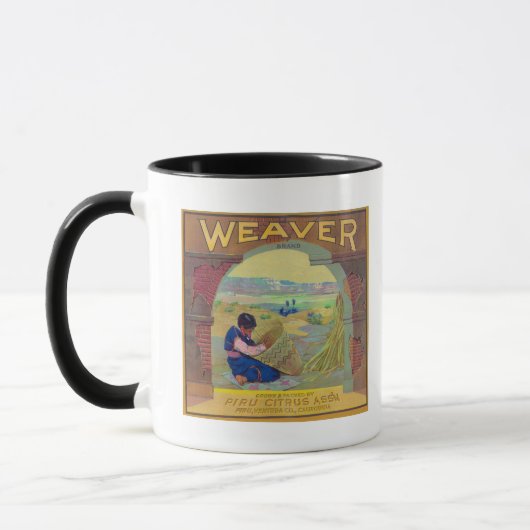 Weaver Orange LabelPiru, CA Tasse (Links)