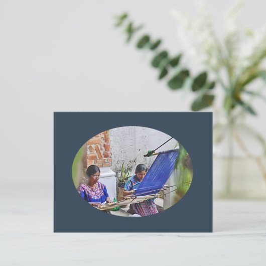 Weaver von Antigua Postkarte (Stehend Vorderseite)