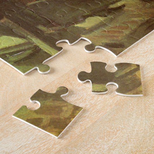 Weaver vor Links Spinnrad Vincent van Gogh Puzzle (Seite)