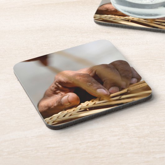 Weaver's Hand Getränkeuntersetzer (Linke Seite)