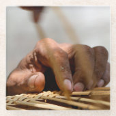 Weaver's Hand Glasuntersetzer (Vorderseite)