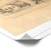 Weaverville, CA. Panoramakarte 1856 (1846A) Poster (Ecke)