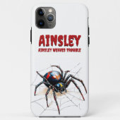 Weaves Trouble Spider Funny Creepy Design Case-Mate iPhone Hülle (Rückseite)