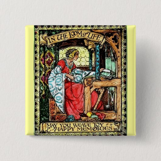 Weaving Women Button (Vorderseite)