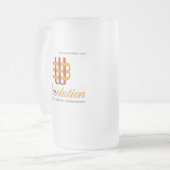 Weavolution Mattglas Bierglas (Vorderseite Links)