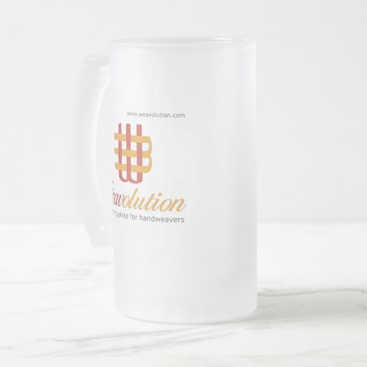 Weavolution Mattglas Bierglas (Vorderseite Links)