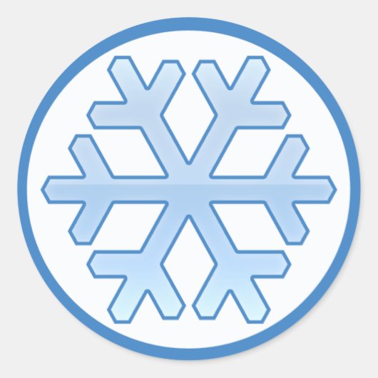 Web 2.0 Snowflake Stickers (Vorderseite)
