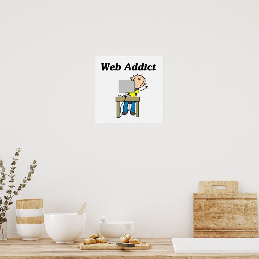 Web Addict Poster (Küche)