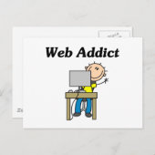 Web Addict Tshirts und Geschenke Postkarte (Vorne/Hinten)