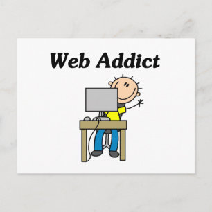 Web Addict Tshirts und Geschenke Postkarte