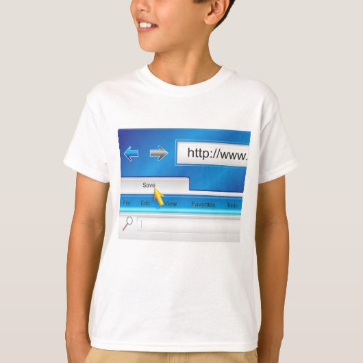 Web-Browser-T - Shirt (Vorderseite)