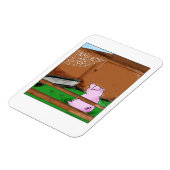 Web-Cartoon von Tender und Juicy Charlotte Magnet (Linke Seite)