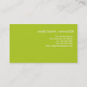 Web Consulting - Visitenkarten Visitenkarte (Rückseite)