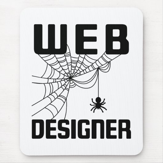 Web Designer Design Website Developer Spider Mousepad (Vorne)