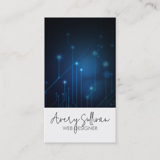 Web Designer Electronic Circuits  Visitenkarte (Vorderseite)