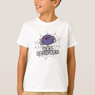 Web Designer Funny Spider Puff T-Shirt