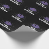 Web Designer Funny Spider Pun Dark BG Geschenkpapier (Ecke)