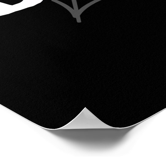 Web Designer Funny Spider Pun Dark BG Poster (Ecke)