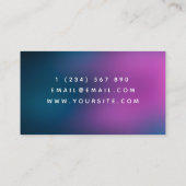 Web-Designer für moderne Software-Entwickler Visitenkarte (Rückseite)