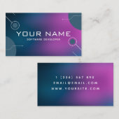 Web-Designer für moderne Software-Entwickler Visitenkarte (Vorne/Hinten)