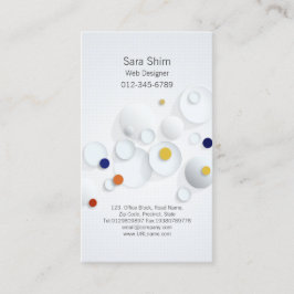 Web Designer Internet Computer 3D Dots Scatter Visitenkarte