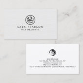 Web Designer Internet Developer Visitenkarte (Vorne/Hinten)