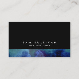 Web Designer Internet Skills Abstrakt Blue Cloud Visitenkarte