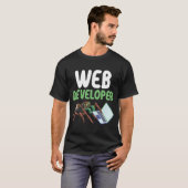 Web Developer Arachnid Tarantula Spider T-Shirt (Vorne ganz)