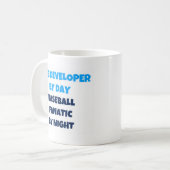 Web Developer by Day Baseball Fanatic by Night Kaffeetasse (Vorderseite Links)