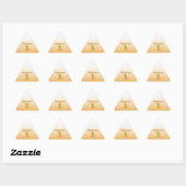 Web Developer Chick Dreieckiger Aufkleber (Blatt)