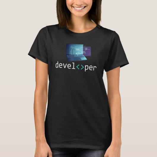Web Developer Coding Full Stack Programer Softwar T-Shirt (Vorderseite)