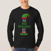 Web Developer Elf Family Matching Group Christmas T-Shirt (Vorderseite)