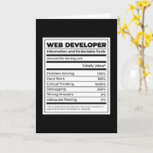Web Developer Funny neutritunal Geschenk Karte (Gelbe Blume)