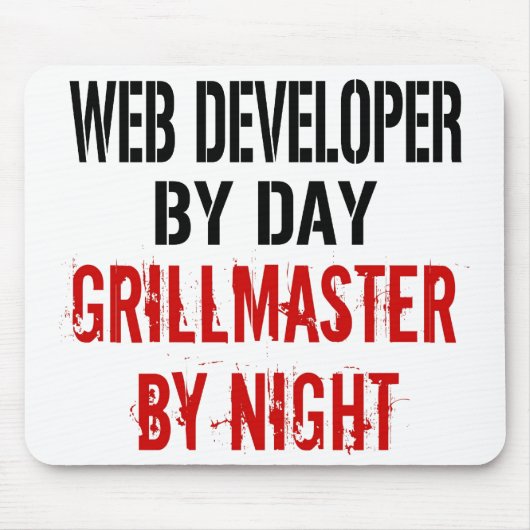 Web Developer Grillmaster Mousepad (Vorne)