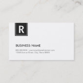 Web Developer - Modernes, klassisches Monogramm Visitenkarte (Rückseite)