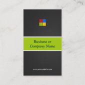 Web Developer - Premium Creative Colorful Visitenkarte (Rückseite)