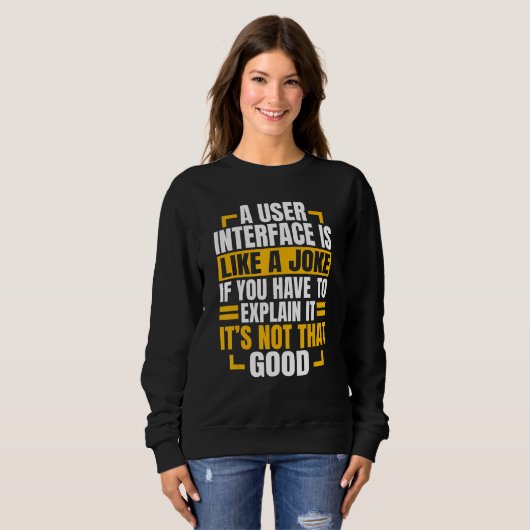 Web Developer Software Website-Programmierer Coder Sweatshirt (Vorne ganz)