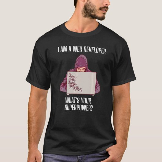 Web Developer-Sprichwort T-Shirt (Vorderseite)