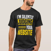 Web-Entwickler Coder Computer Website-Programmiere T-Shirt (Vorderseite)