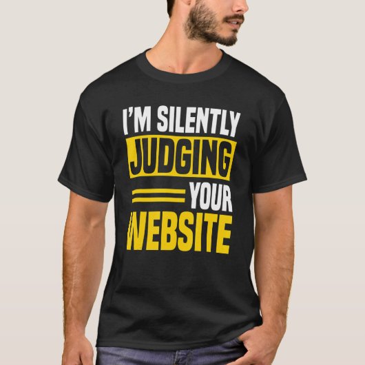 Web-Entwickler Coder Computer Website-Programmiere T-Shirt (Vorderseite)