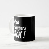 Web-Entwickler-Felsen! Tasse (Vorderseite Links)