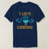 Web-Entwickler für Kaffee und HTML-Code T-Shirt (Design vorne)