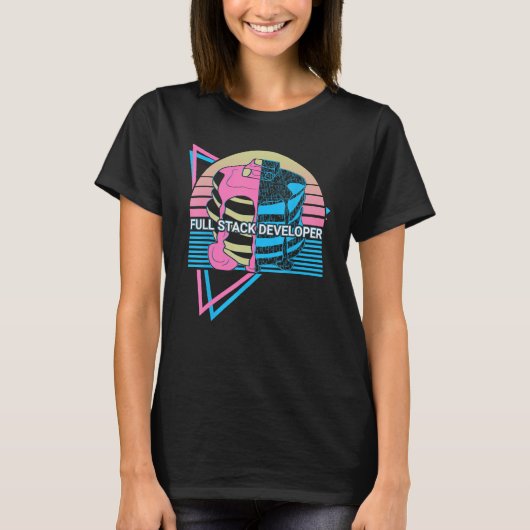 Web-Entwickler Programmierer Coding Full-Stack-Ent T-Shirt (Vorderseite)
