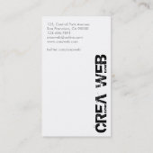 Web-Entwickler - Visitenkarten Visitenkarte (Rückseite)