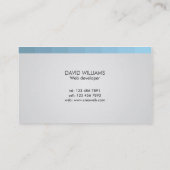 Web-Entwickler - Visitenkarten Visitenkarte (Rückseite)