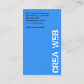 Web-Entwickler - Visitenkarten Visitenkarte (Rückseite)